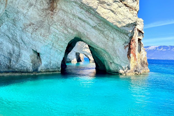 Zakynthos VIP Above & Beyond Shipwreck & Blue Caves Tour
