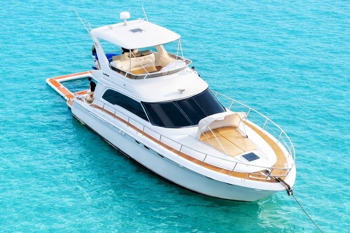 Yacht Rental 60 ft with 2 Free Jet Skis ,Miami River and Sea Pool