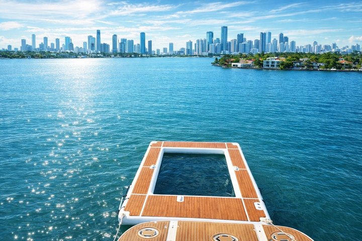 Yacht Rental 60 ft with 2 Free Jet Skis ,Miami River and Sea Pool