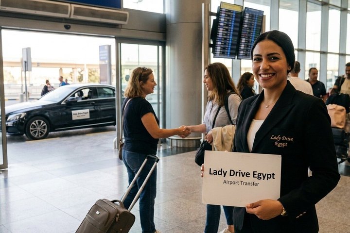Hurghada Airport Transfer Safe Private Ride by Female Driver