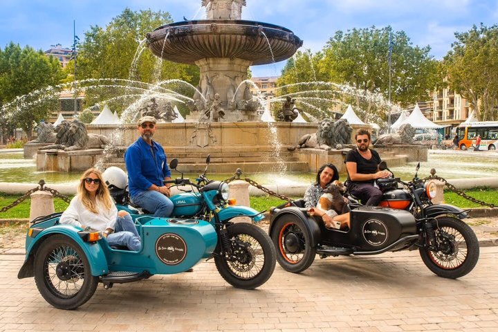From Aix-en-Provence: 2-Hour Wine & Scenery Sidecar Tour