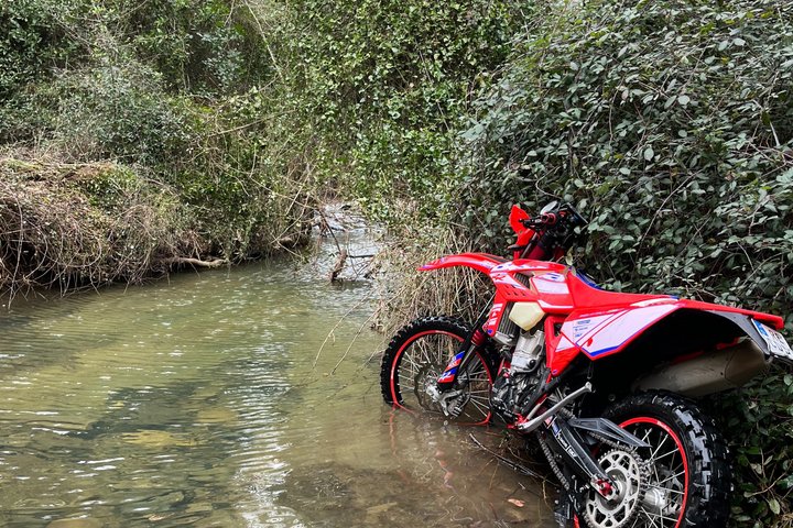 Off-road through the hinterland of Catalonia by motorcycle