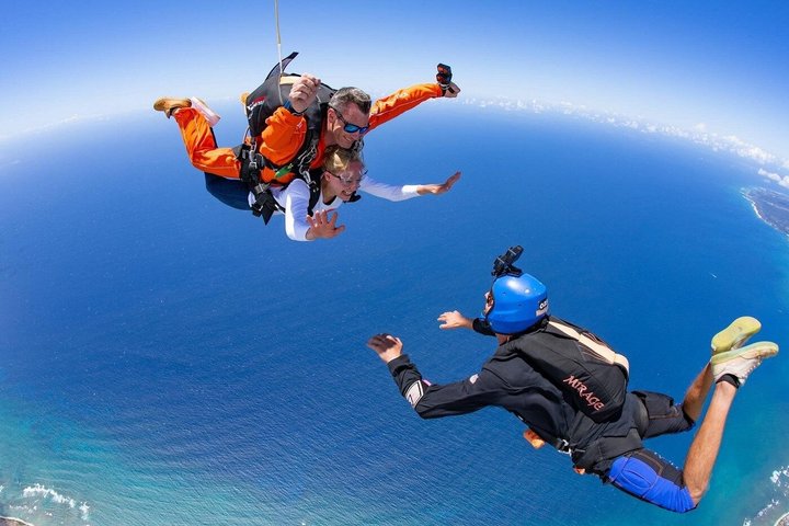 Tandem Skydiving Over the Mediterranean Sea in Side Manavgat