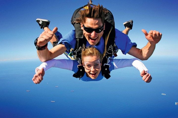 Tandem Skydiving Over the Mediterranean Sea in Side Manavgat