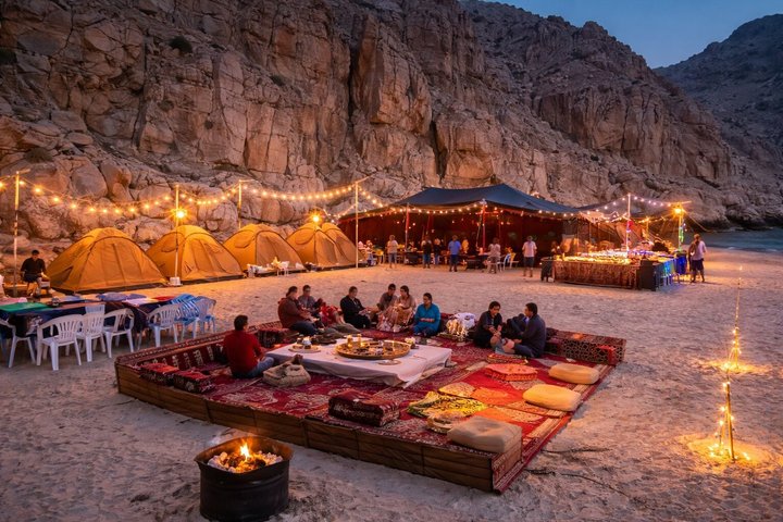Musandam Khasab Overnight Dhow Cruise with BBQ Dinner