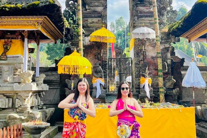 Ubud: Waterfall, Temple & Rice Terrace All-Inclusive Private Tour