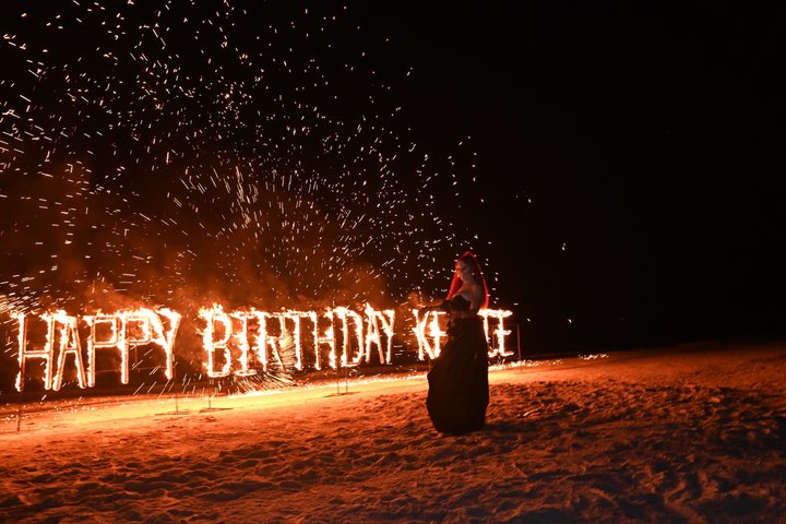 Birthday Fire Show experience in Montego Bay