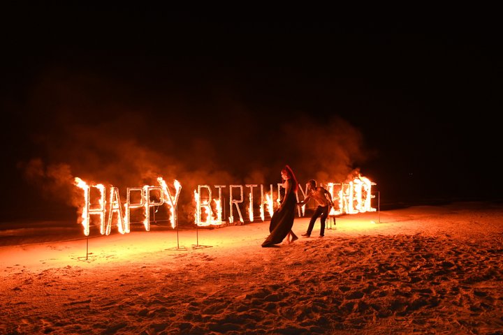 Birthday Fire Show experience in Montego Bay