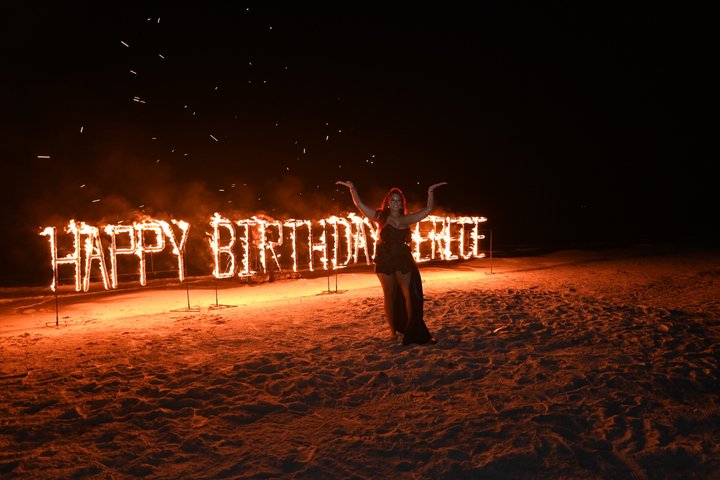 Birthday Fire Show experience in Montego Bay