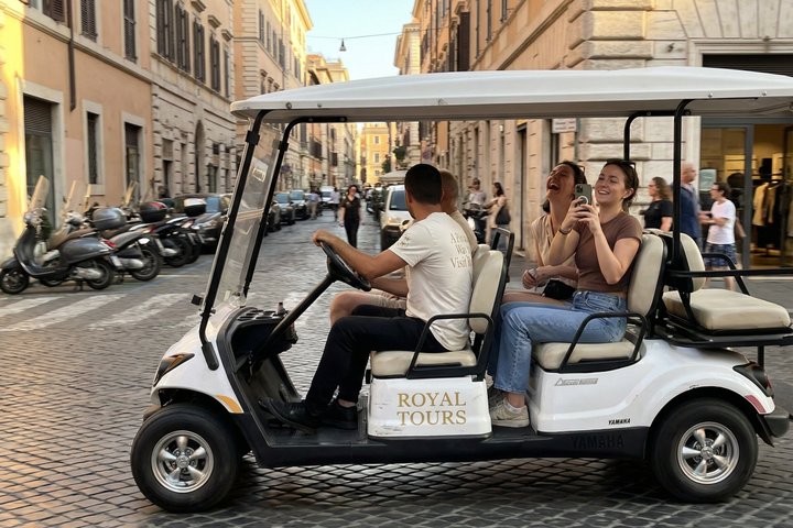 Rome 3H Private Golf Cart Tour with Pick Up and Drop Off Included
