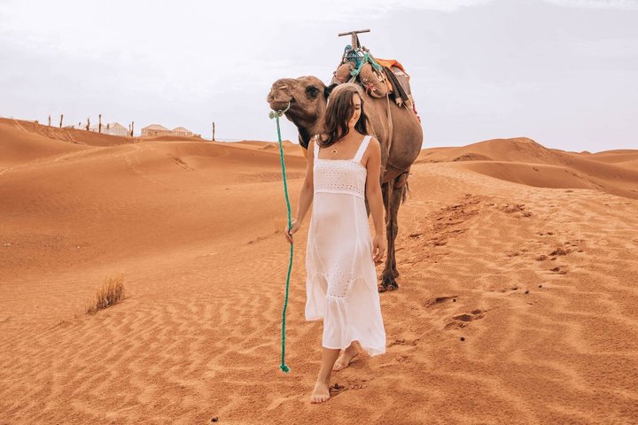 Best Marrakech to Fes Sahara Desert Tour with Camp & Camel Trek