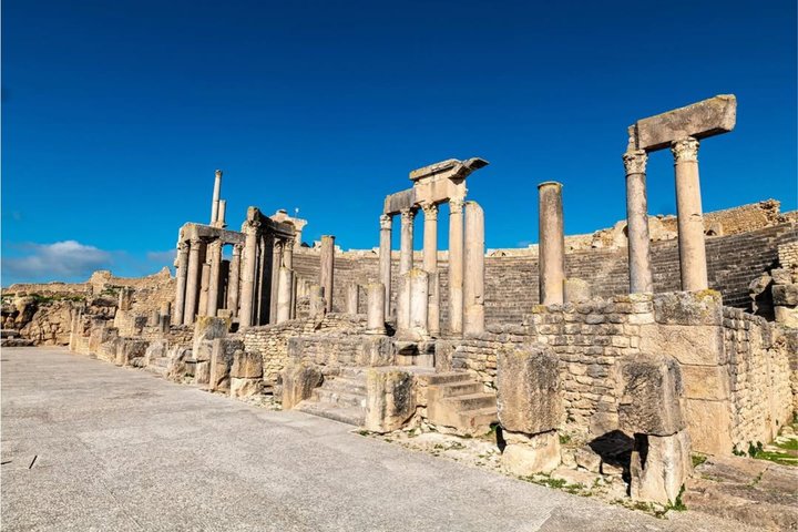 Fun VIP: Dougga UNESCO, Bulla Regia & Testour (Pickup All)