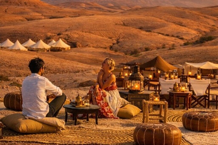 Marrakech Desert Agafay Quad & Camel with Lunch & swimming pool