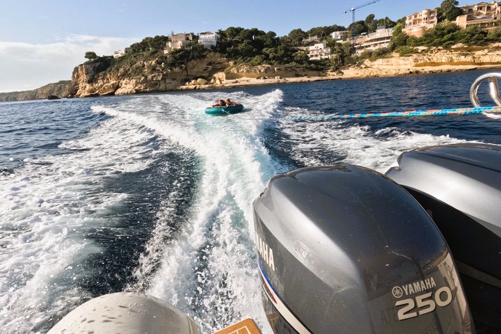 Palma de Mallorca Private Boat Trip with Water Toys and 25 Coves