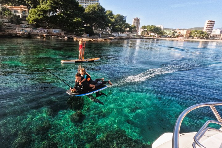 Palma de Mallorca Private Boat Trip with Water Toys and 25 Coves