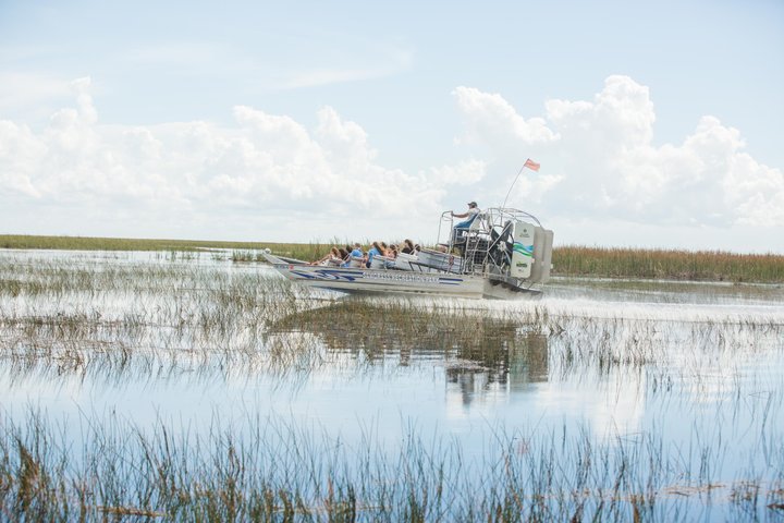 Everglades Airboat, Wildlife Exhibit, & Roundtrip Bus from Miami