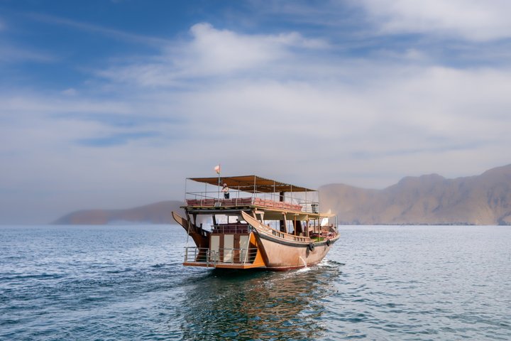 Full day Dhow: Khasab, Musandam: Dolphins, Snorkeling & Fjords