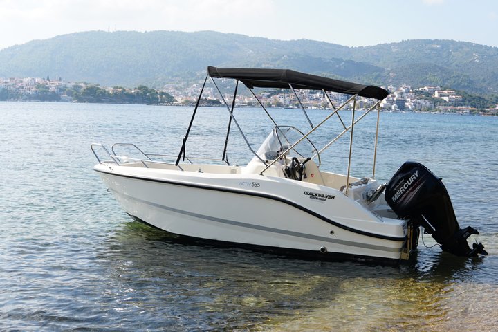 Skiathos Self Drive Boat Rental Licence Free