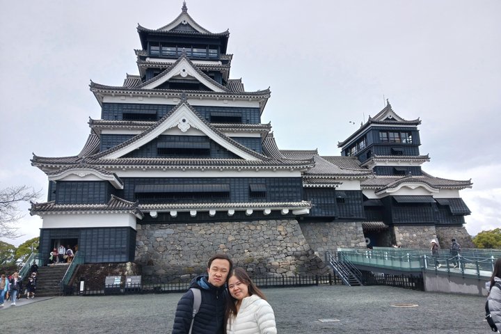 Kumamoto Castle Suizenji Garden or Aso Full-Day Tour Option