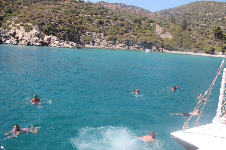 Traditional BBQ Boat Escape East Samos Cruise