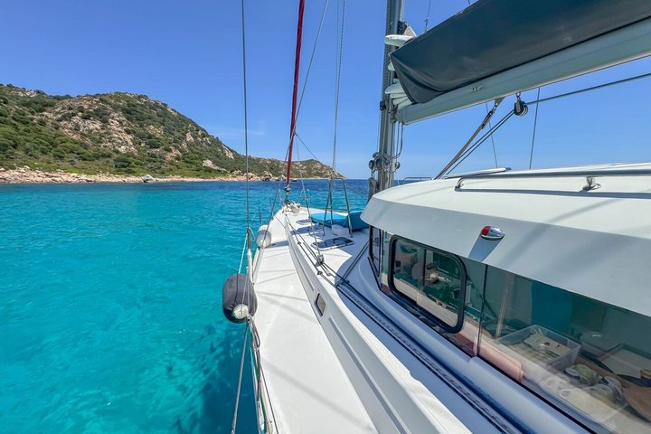 Monomaran tour 16 mt with boarding from Maddalena and Palau