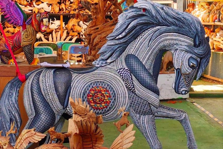 Monte Alban, Ancestral Mezcal, Alebrijes and Black Mud Tour