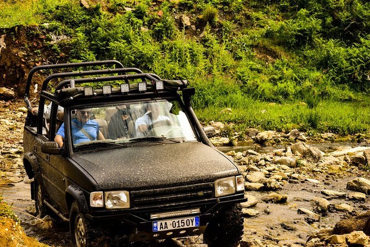 Permet Vjosa Valley Jeep Tour, Leusa Church and Hot Spring