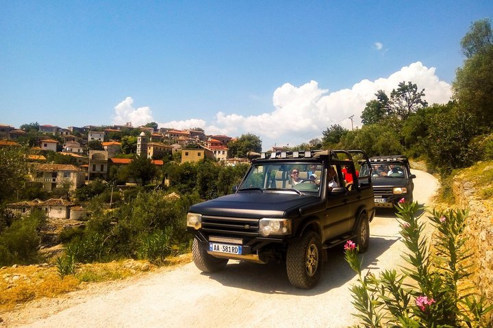 Permet Vjosa Valley Jeep Tour, Leusa Church and Hot Spring
