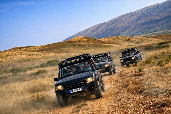 Permet Vjosa Valley Jeep Tour, Leusa Church and Hot Spring