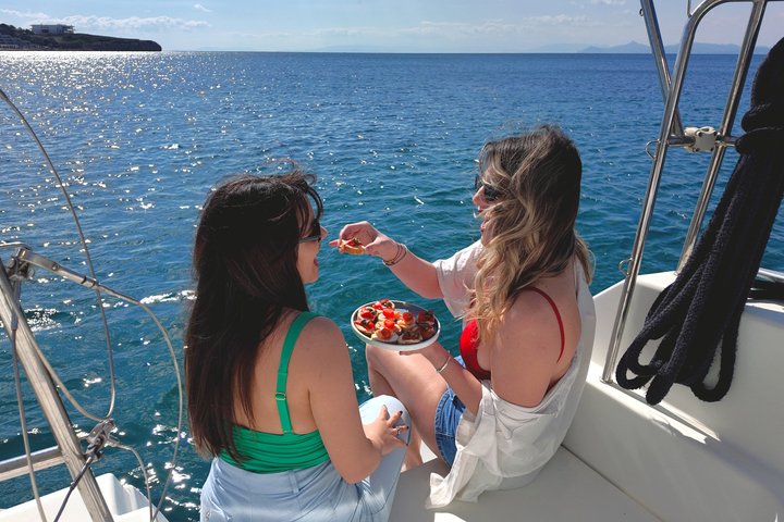 Luxury Catamaran Morning Semi-Private and Greek Gastronomy Athens