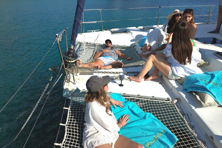 Luxury Catamaran Morning Semi-Private and Greek Gastronomy Athens