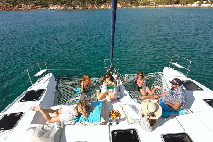 Luxury Catamaran Morning Semi-Private and Greek Gastronomy Athens