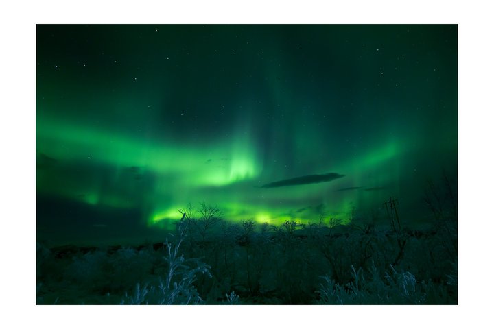 Kiruna: Aurora Chase with Street Food Dinner & Nature Guides