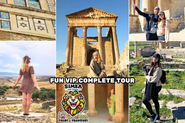 Fun VIP: Dougga UNESCO, Bulla Regia & Testour (Pickup All)