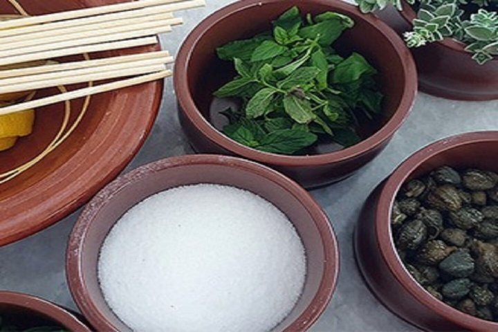 Maria's Open Cooking Class lessons in Delux hotel of Paros