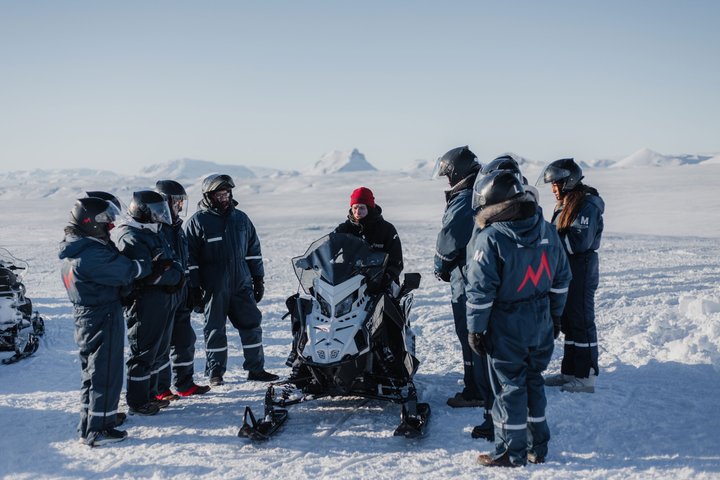Snowmobiling Adventure on Langjokull Glacier from Gullfoss