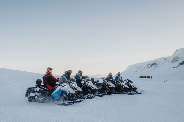 Gullfoss: Langjokull Glacier Ice Cave and Snowmobile Guided Tour