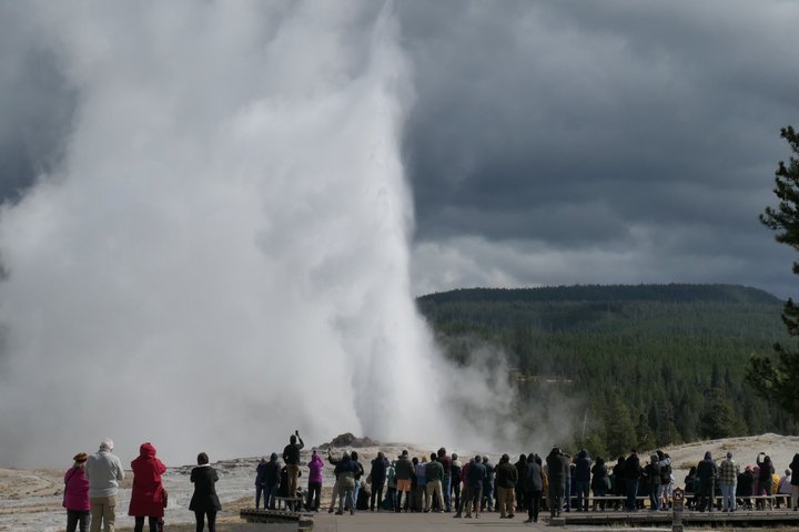 Lower Loop Van Tour from West Yellowstone: Grand Prismatic and Old Faithful