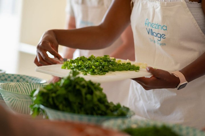 Maria's Open Cooking Class lessons in Delux hotel of Paros