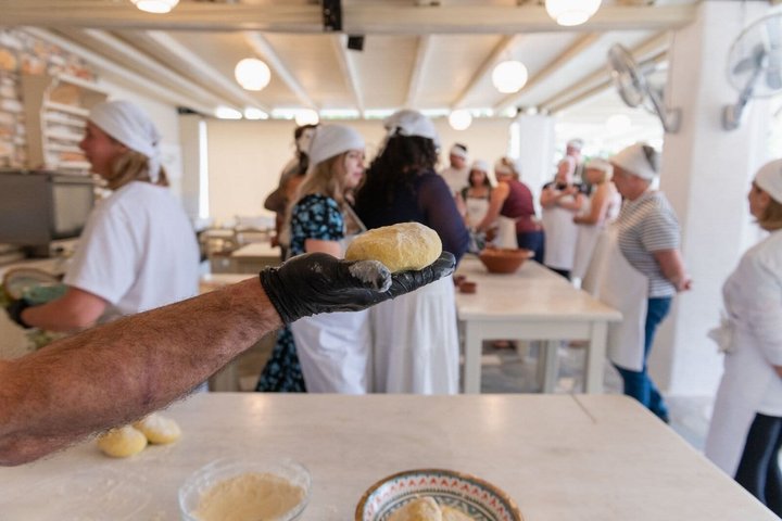 Maria's Open Cooking Class lessons in Delux hotel of Paros