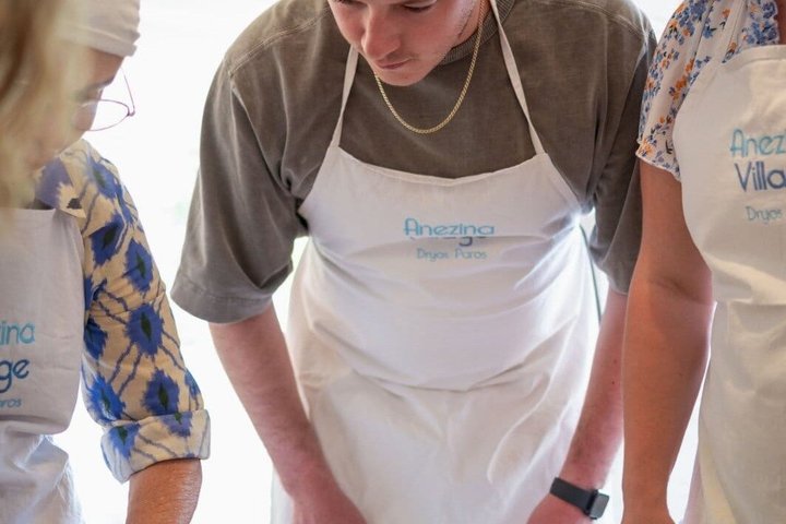 Maria's Open Cooking Class lessons in Delux hotel of Paros