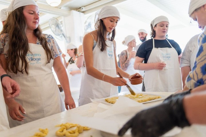 Maria's Open Cooking Class lessons in Delux hotel of Paros
