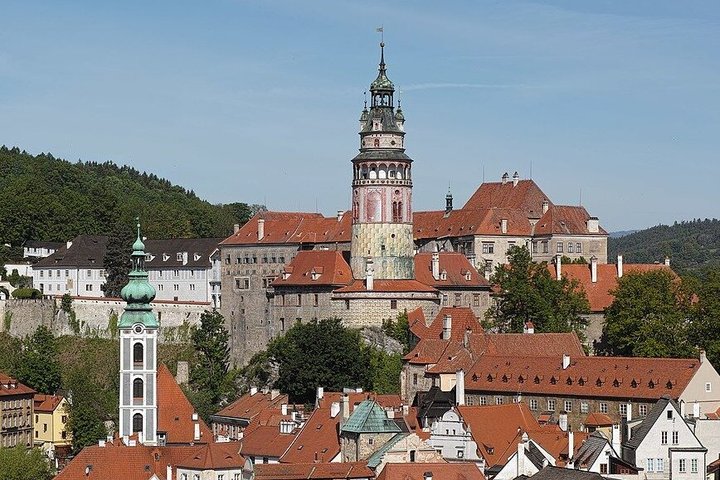 Cesky Krumlov Castle Interiors, Baroque Theatre, and Town Tour