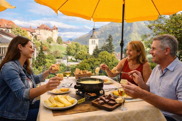 Gruyères Cheese and Chocolate tour from Geneva with local host