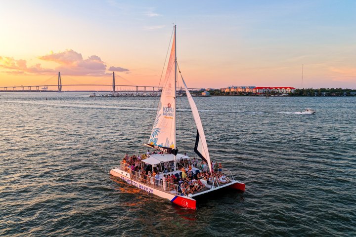 Charleston Iconic Sunset Sail - Lux Catamaran w/Bar & Bathrooms