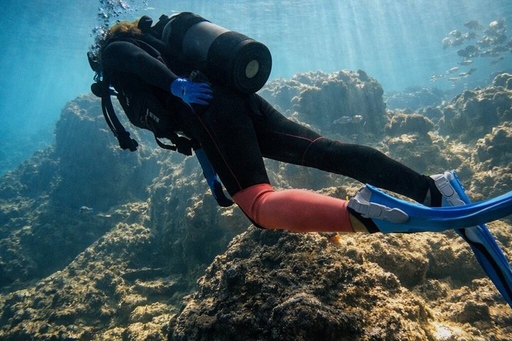 Try Scuba Diving diving at the Blue Cave in Onna Village, Okinawa
