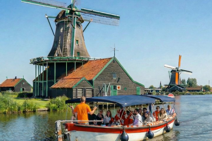 Zaanse Schans Windmill Cruise - UNESCO Windmills With Live Guide