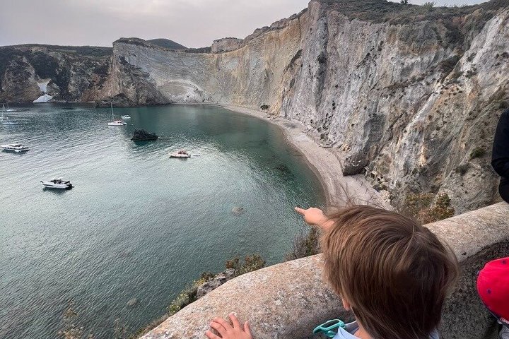 From Anzio: Ponza Boat Tour Swimming & Lunch + Ferry Tickets