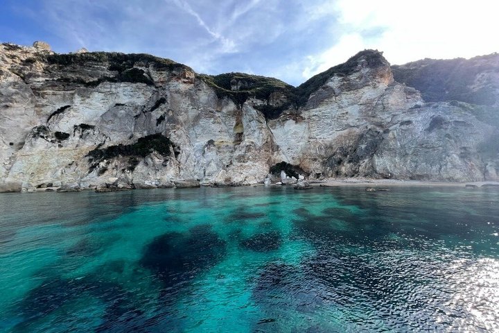 From Anzio: Ponza Boat Tour Swimming & Lunch + Ferry Tickets