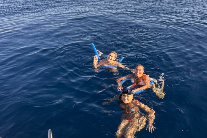 Premium Santorini Daytime Catamaran Cruise with BBQ & Open Bar